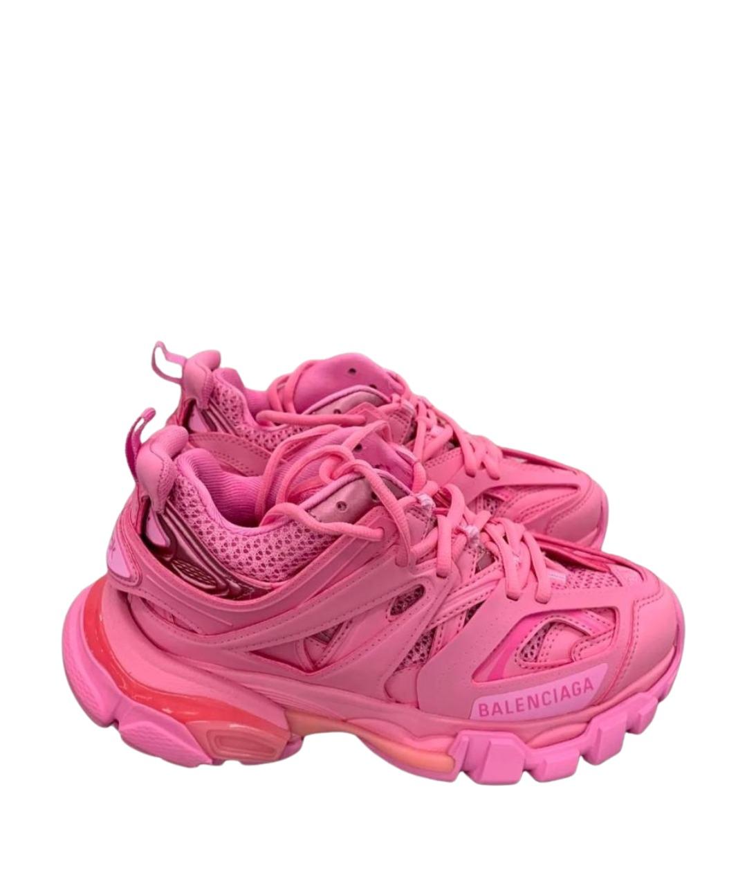 BALENCIAGA Розовые текстильные кроссовки, фото 1