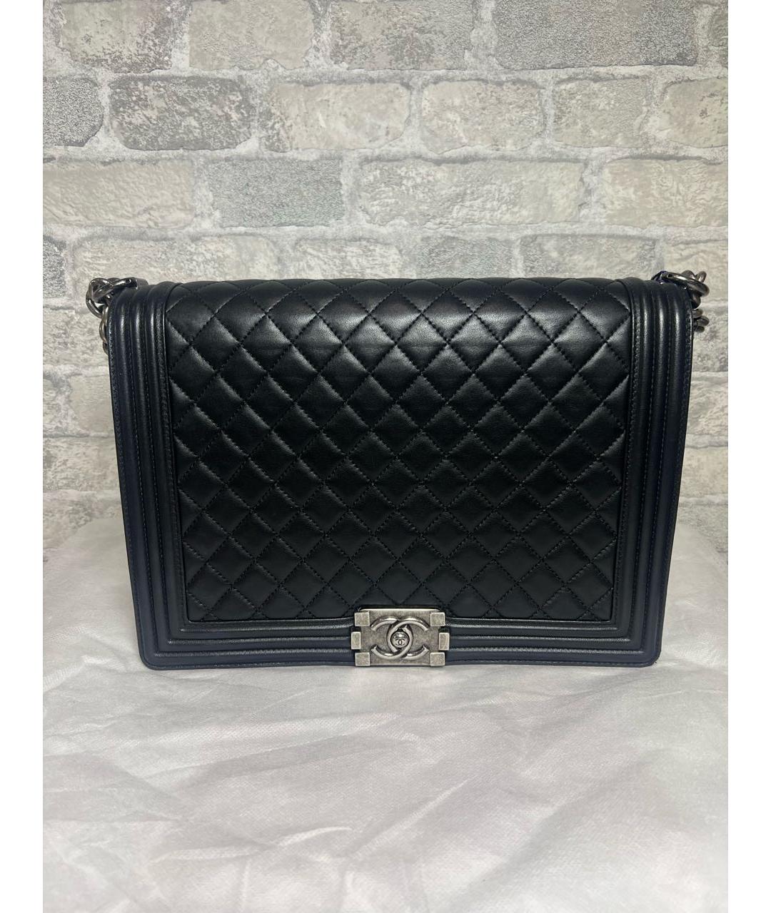 CHANEL Черная кожаная сумка через плечо, фото 9