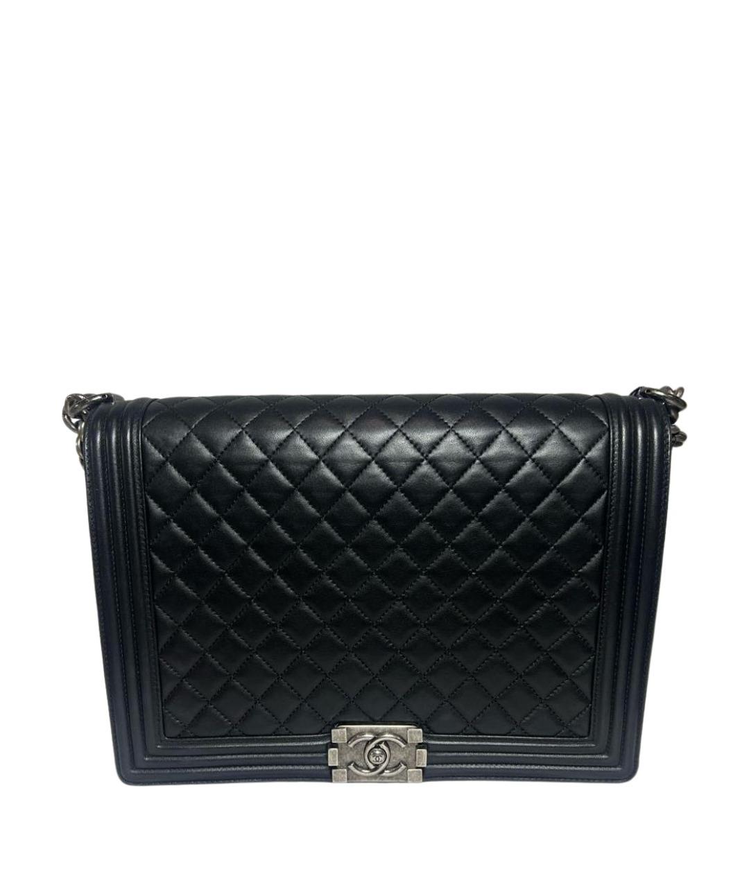 CHANEL Черная кожаная сумка через плечо, фото 1
