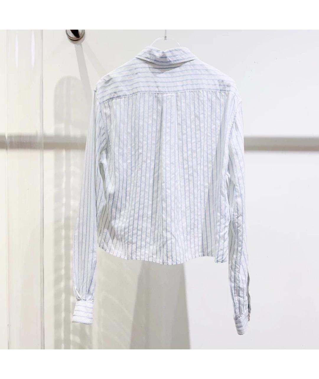 MIU MIU Синяя хлопковая рубашка, фото 5