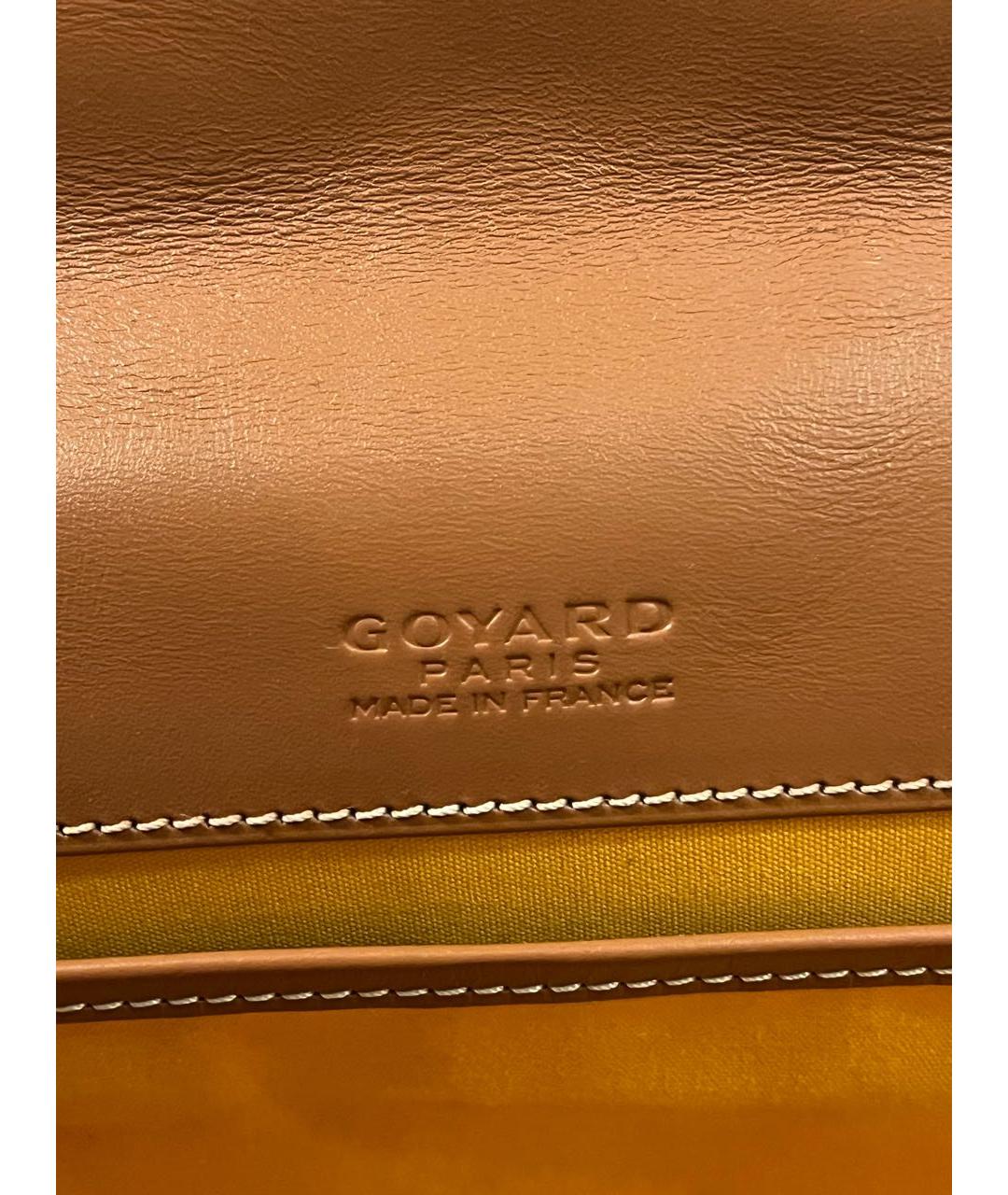 GOYARD Черная кожаная сумка на плечо, фото 6