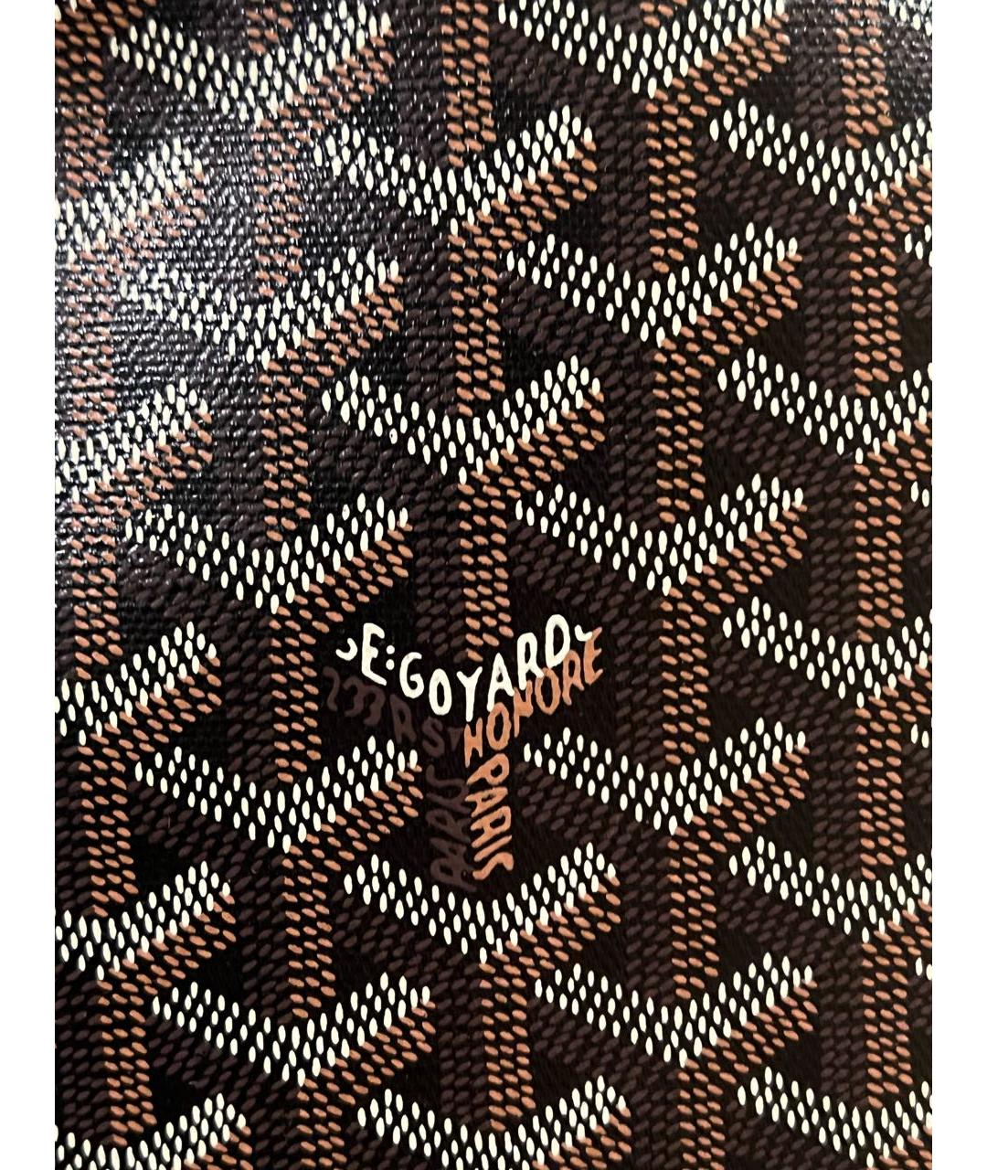 GOYARD Черная кожаная сумка на плечо, фото 5