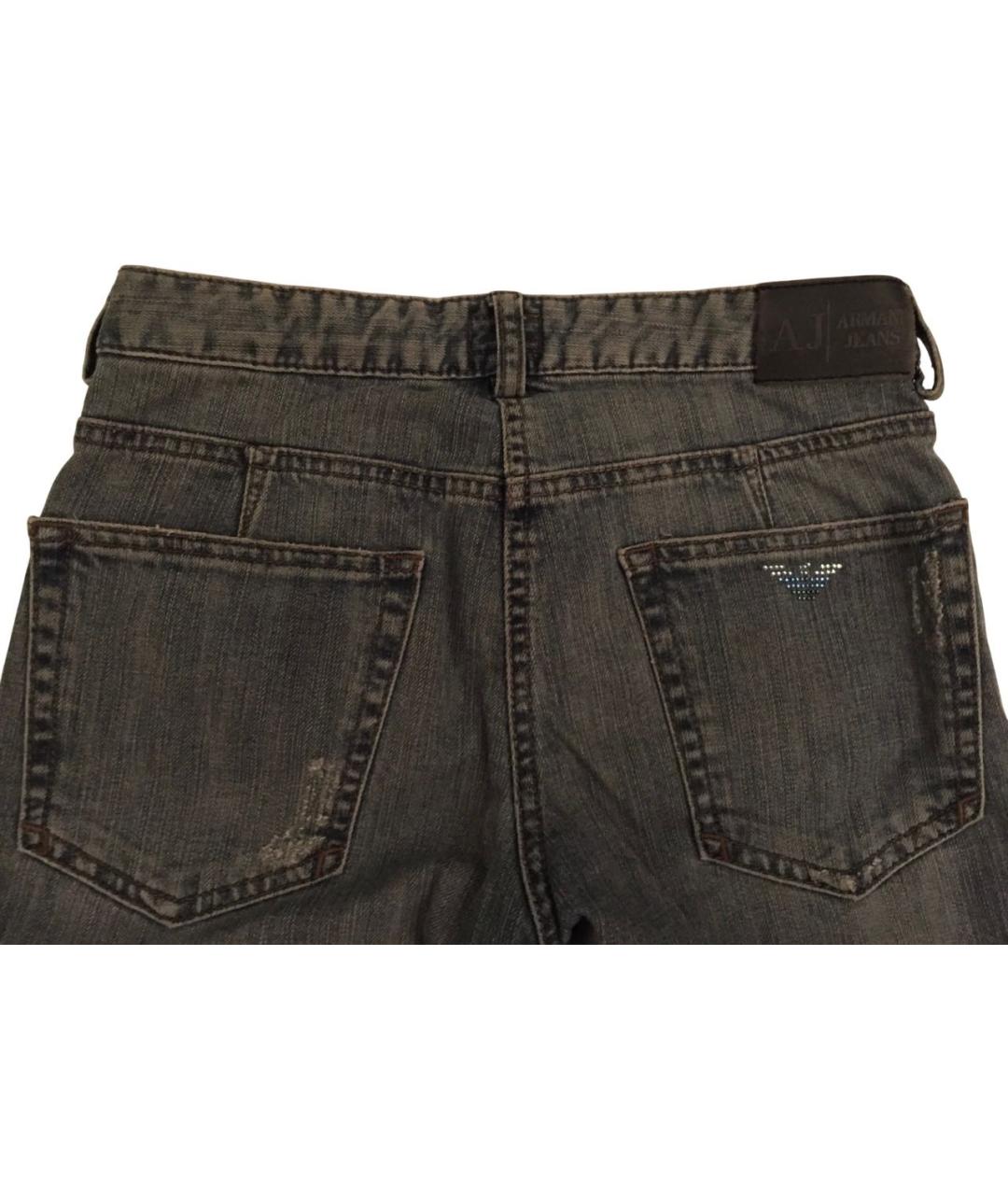 ARMANI JUNIOR Голубые хлопковые детские джинсы, фото 3