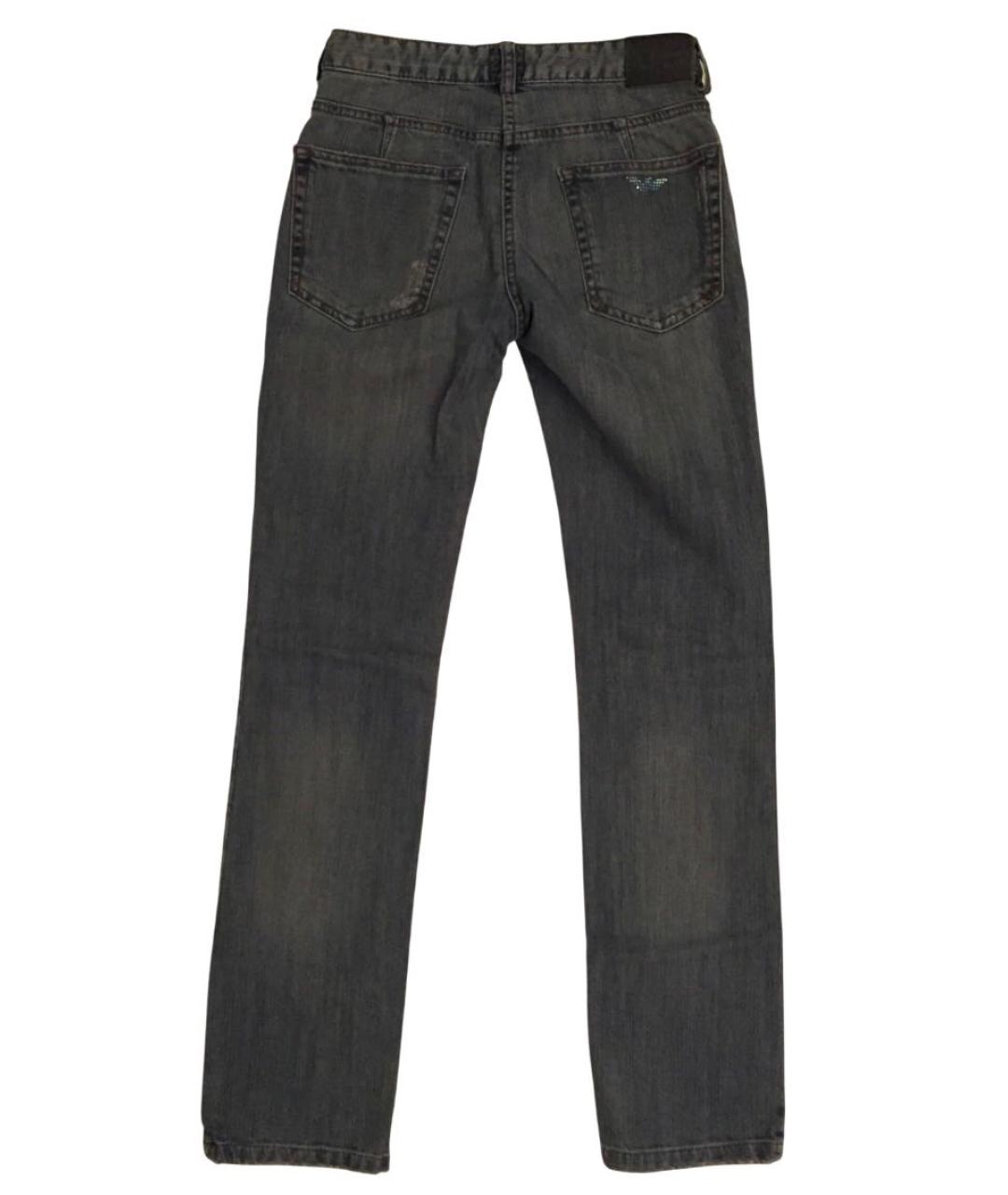 ARMANI JUNIOR Голубые хлопковые детские джинсы, фото 2