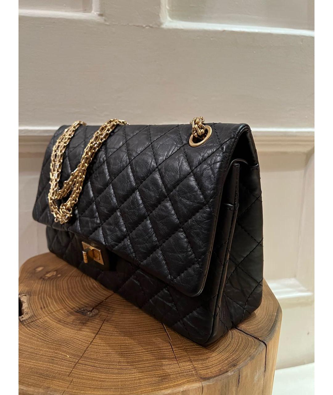 CHANEL Черная кожаная сумка через плечо, фото 2