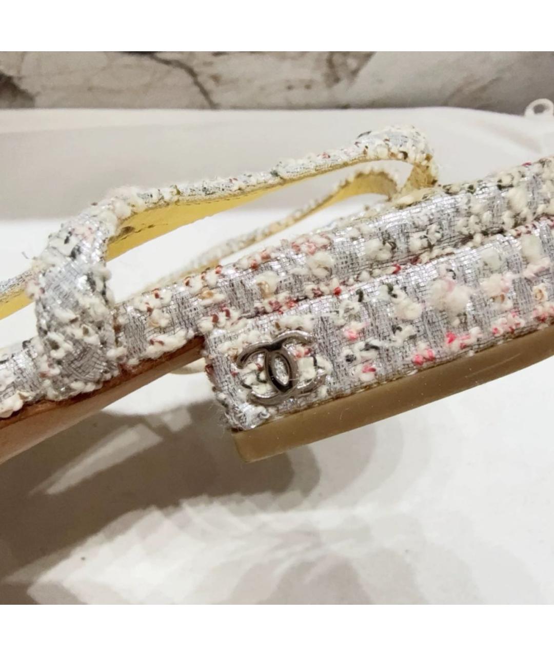 CHANEL Белые кожаные балетки, фото 6