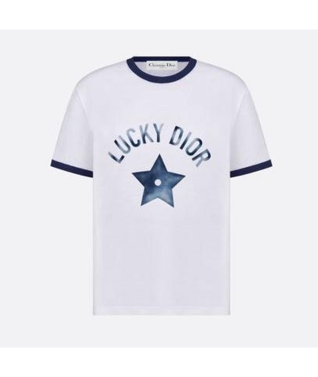 CHRISTIAN DIOR Белая хлопковая футболка, фото 9