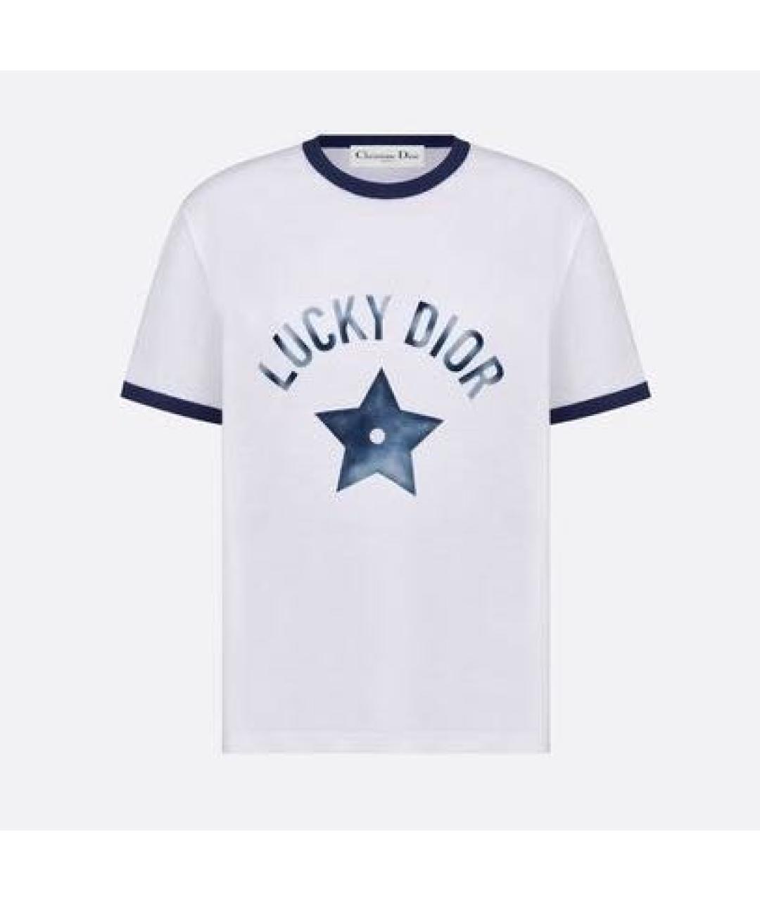 CHRISTIAN DIOR Белая хлопковая футболка, фото 10