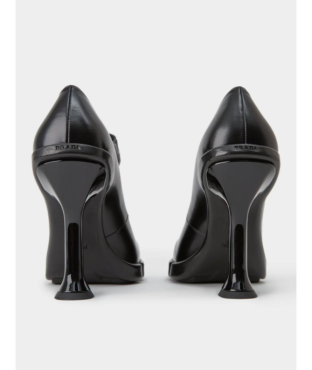PRADA Черные кожаные туфли, фото 3
