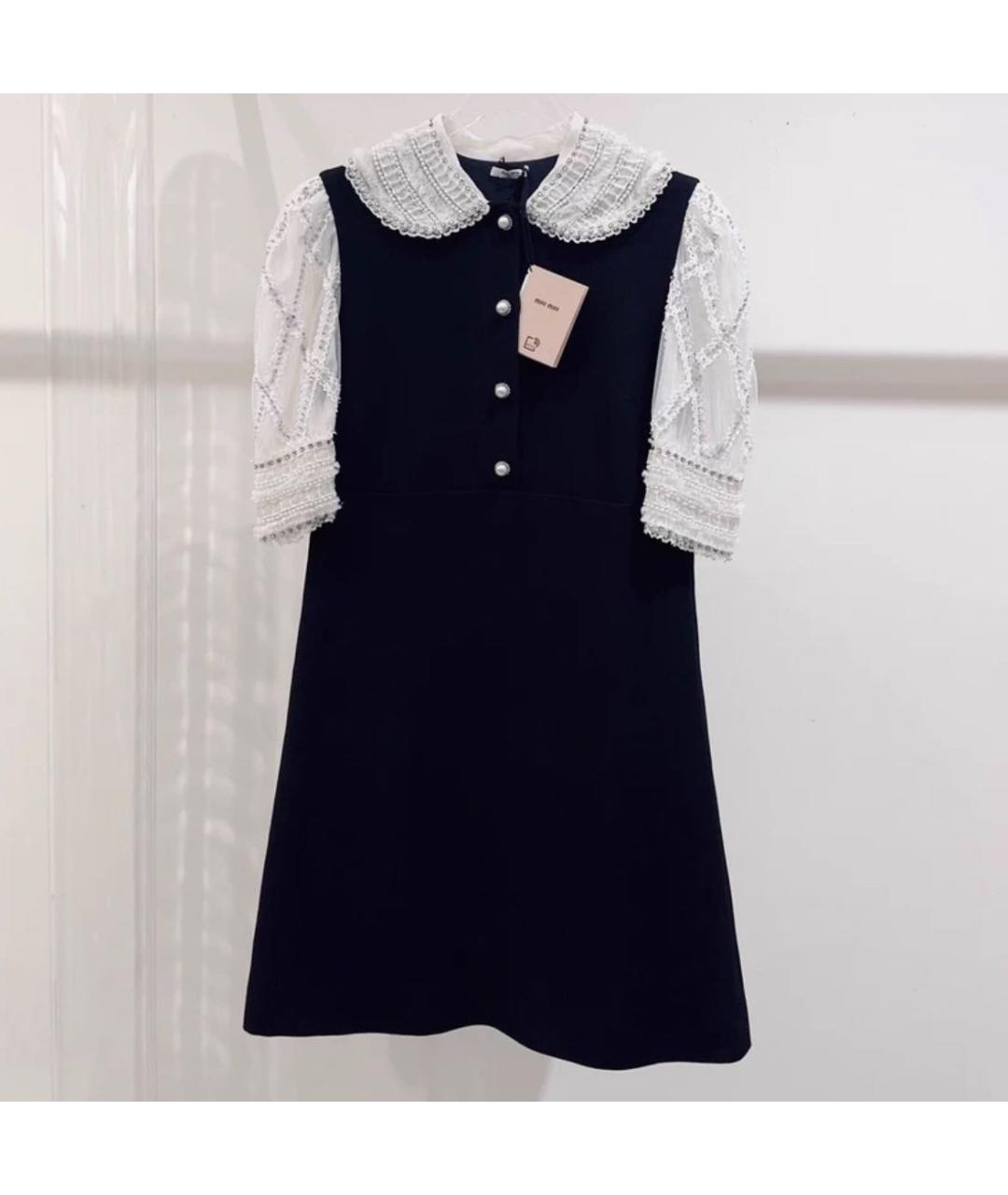 MIU MIU Черное хлопковое вечернее платье, фото 2