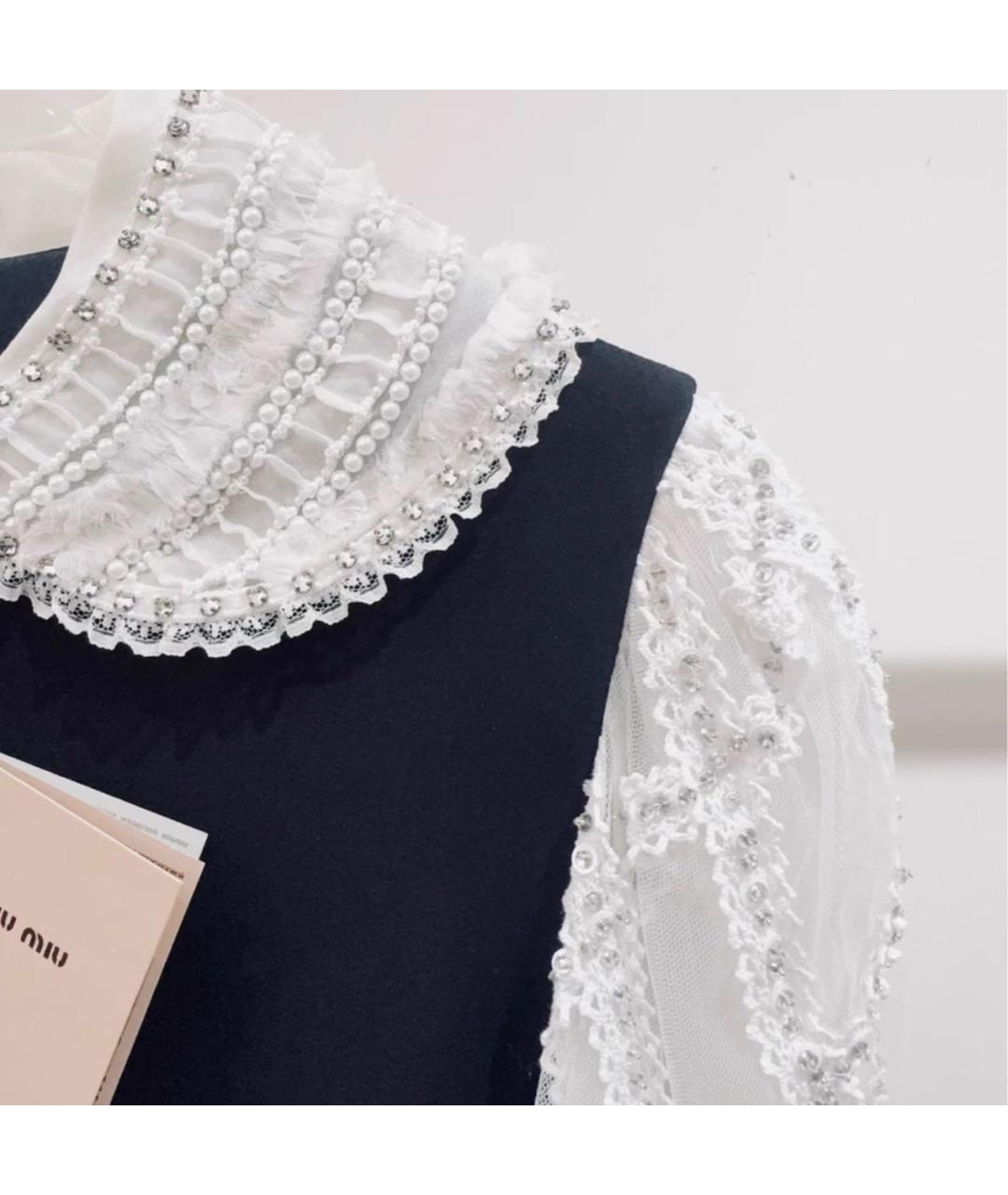 MIU MIU Черное хлопковое вечернее платье, фото 4