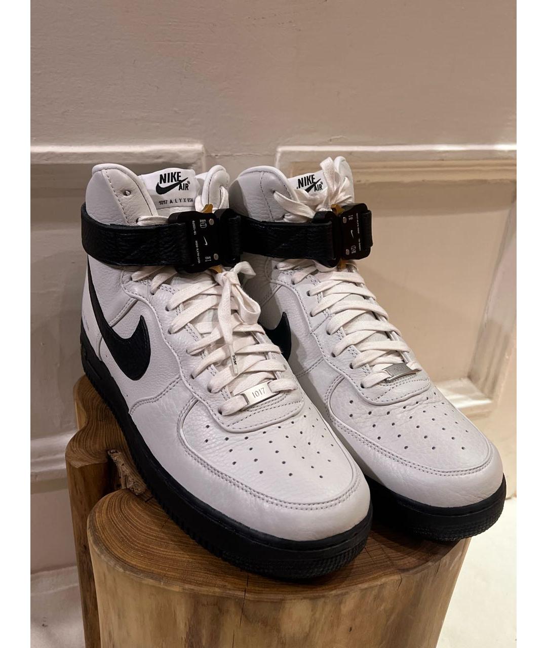 1017 ALYX 9SM Белые кожаные высокие кроссовки / кеды, фото 3