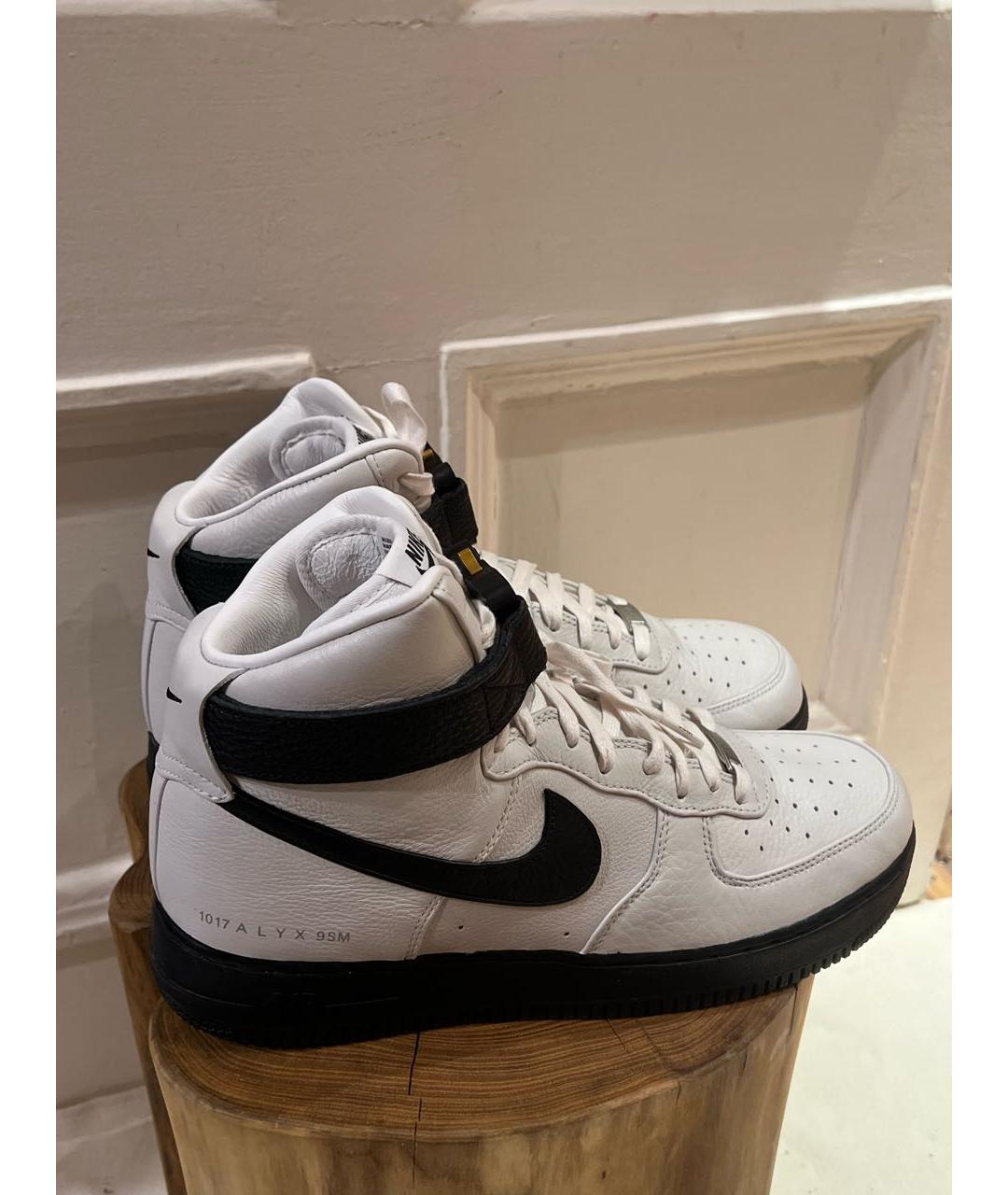 1017 ALYX 9SM Белые кожаные высокие кроссовки / кеды, фото 8