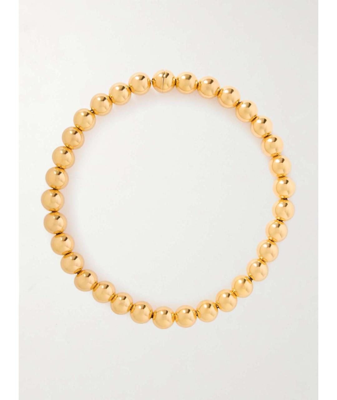 JIL SANDER Золотое металлическое колье, фото 6