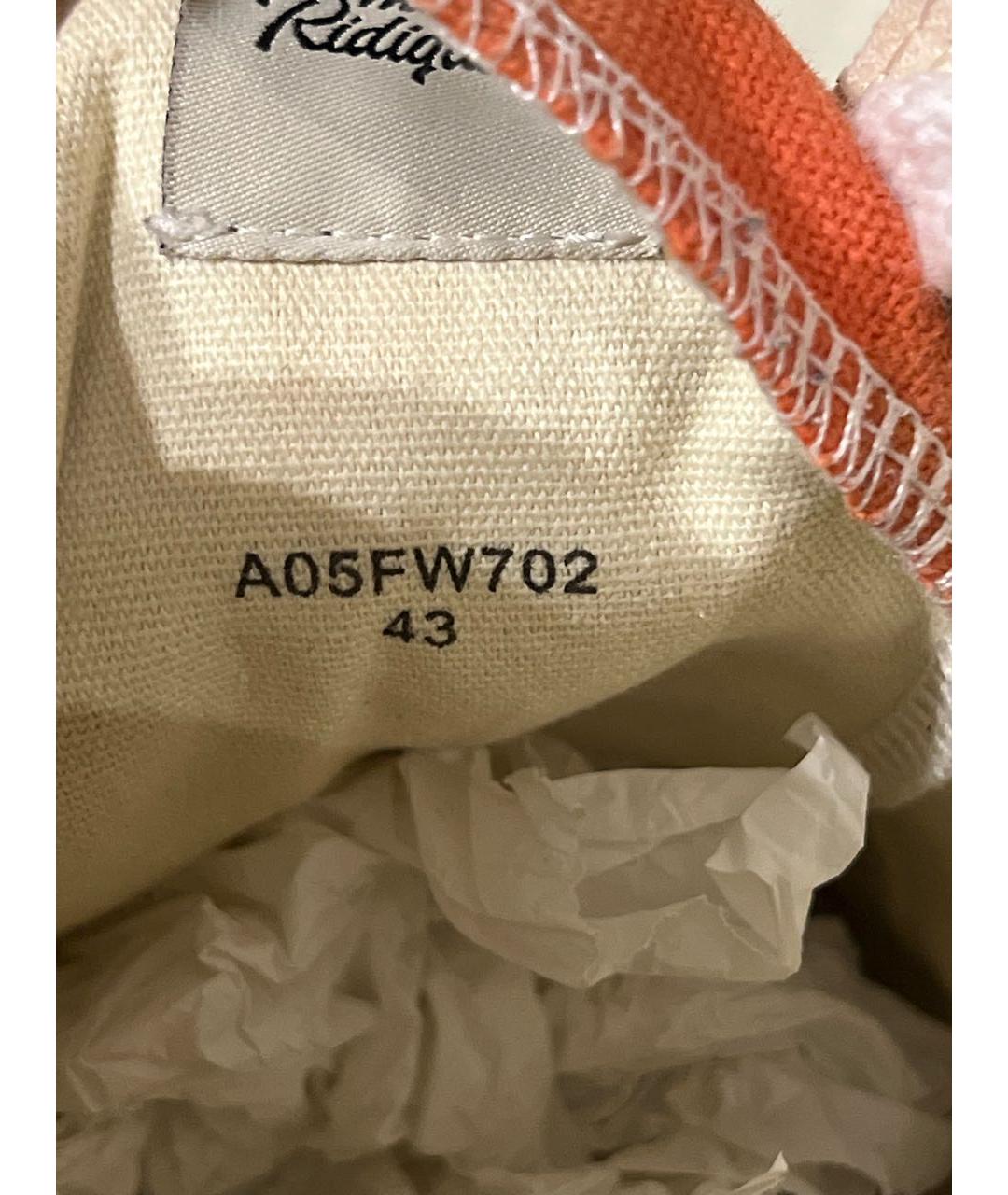 MAISON MIHARA YASUHIRO Мульти текстильные низкие кроссовки / кеды, фото 5