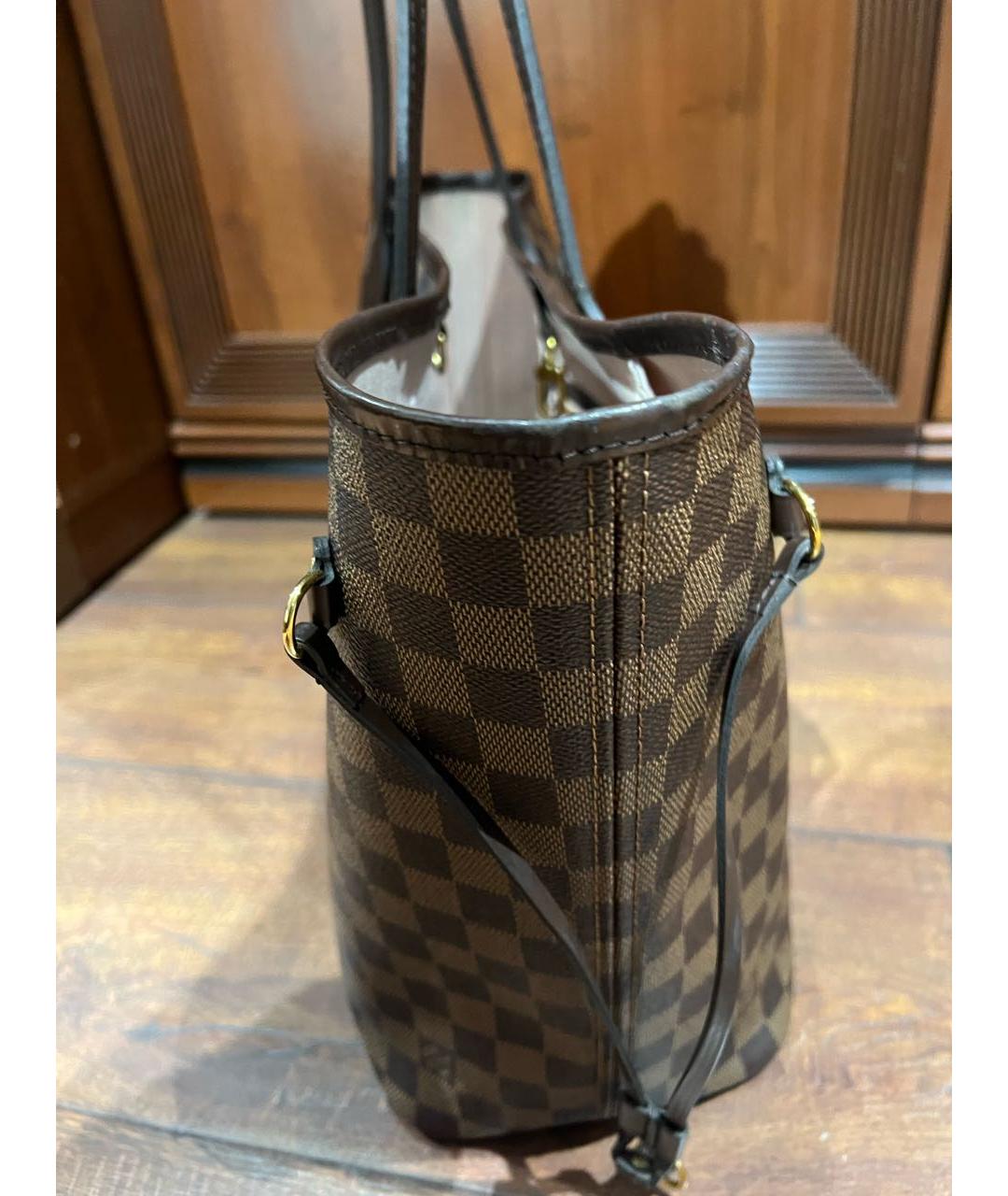 LOUIS VUITTON Коричневая сумка тоут, фото 3