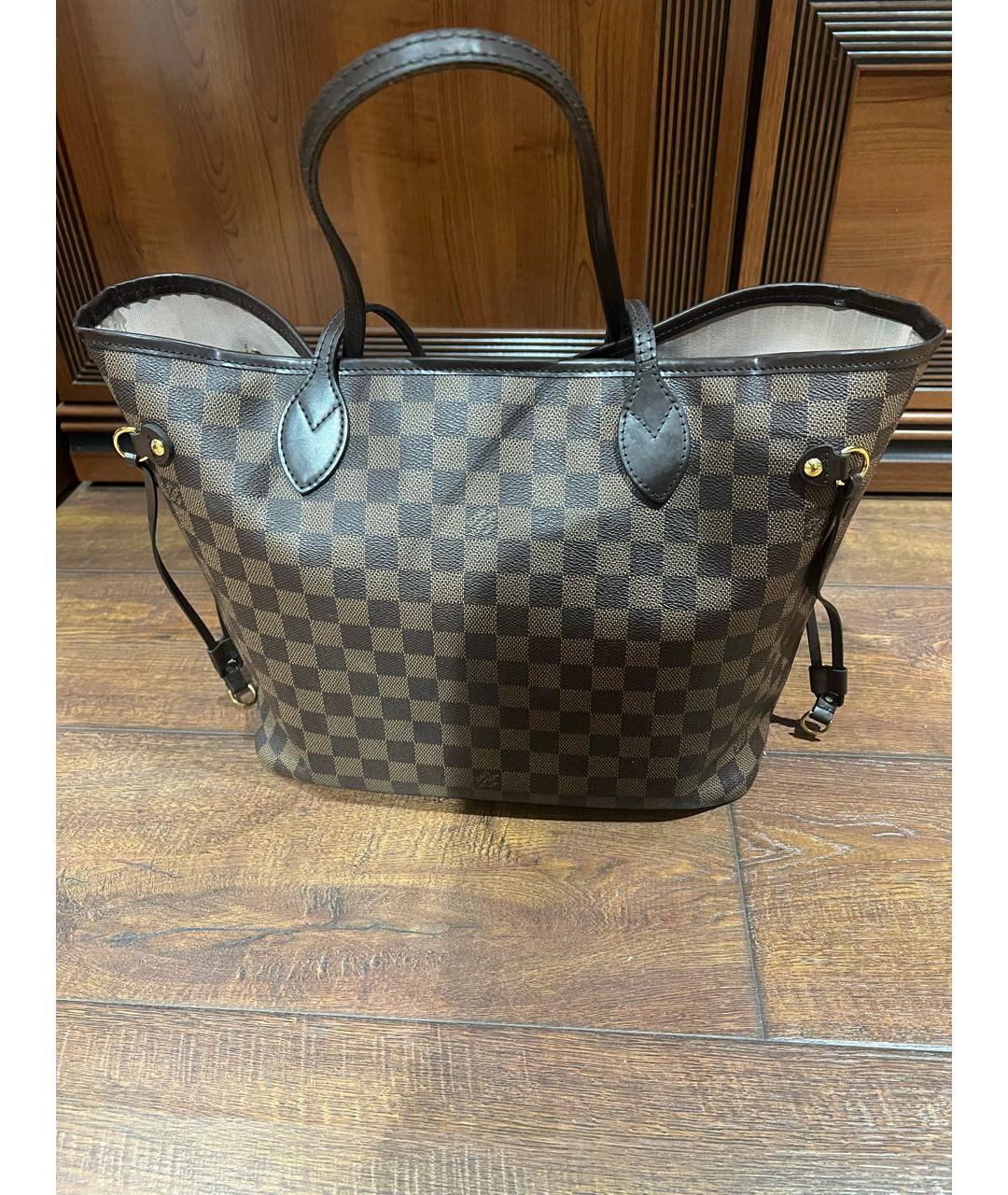 LOUIS VUITTON Коричневая сумка тоут, фото 8