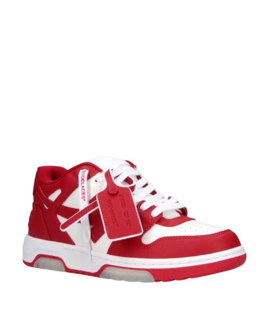 OFF-WHITE Мульти кожаные низкие кроссовки / кеды, фото 2