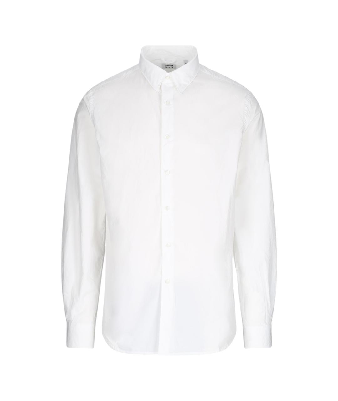 ASPESI Белая хлопковая кэжуал рубашка, фото 1
