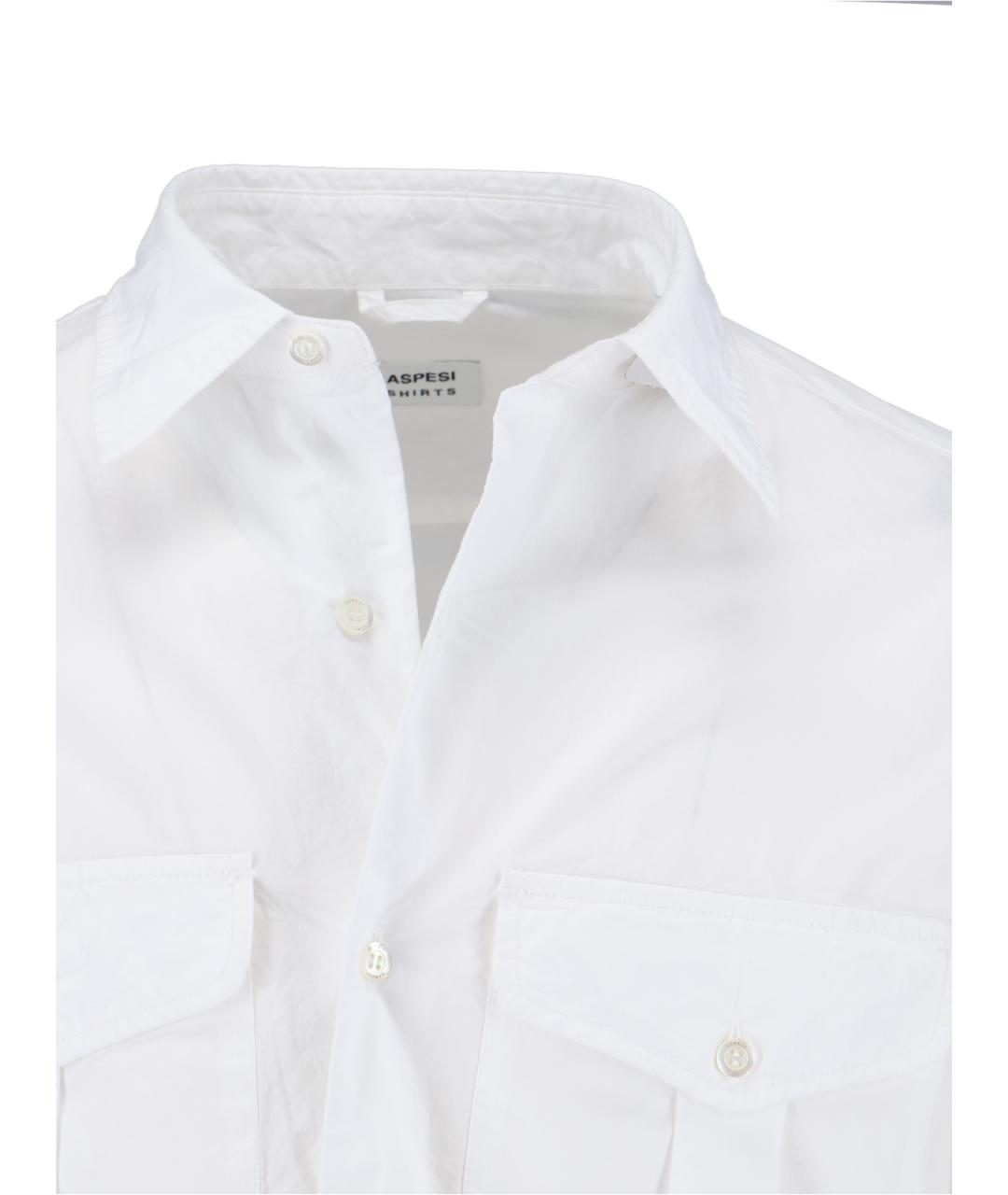 ASPESI Белая хлопковая кэжуал рубашка, фото 4