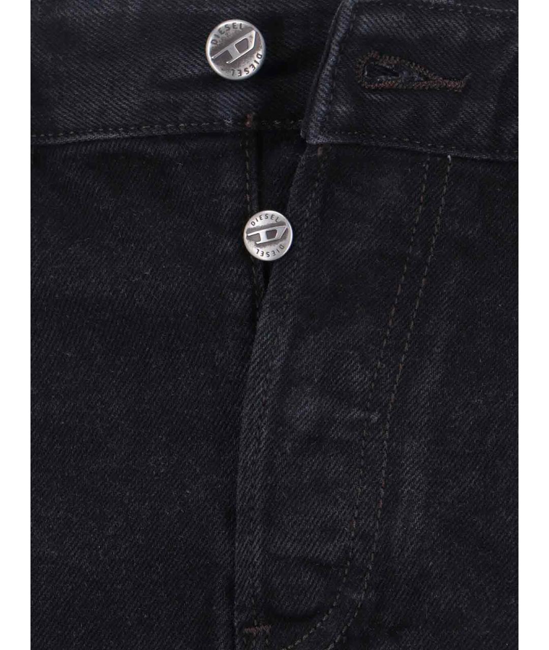 DIESEL Черные хлопковые джинсы, фото 5