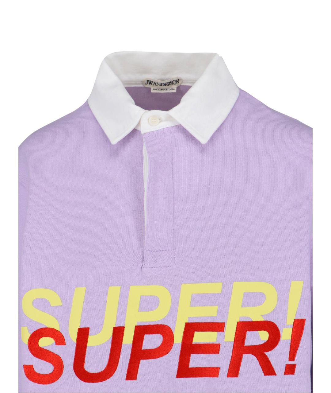 J.W.ANDERSON Фиолетовый хлопковый джемпер / свитер, фото 3