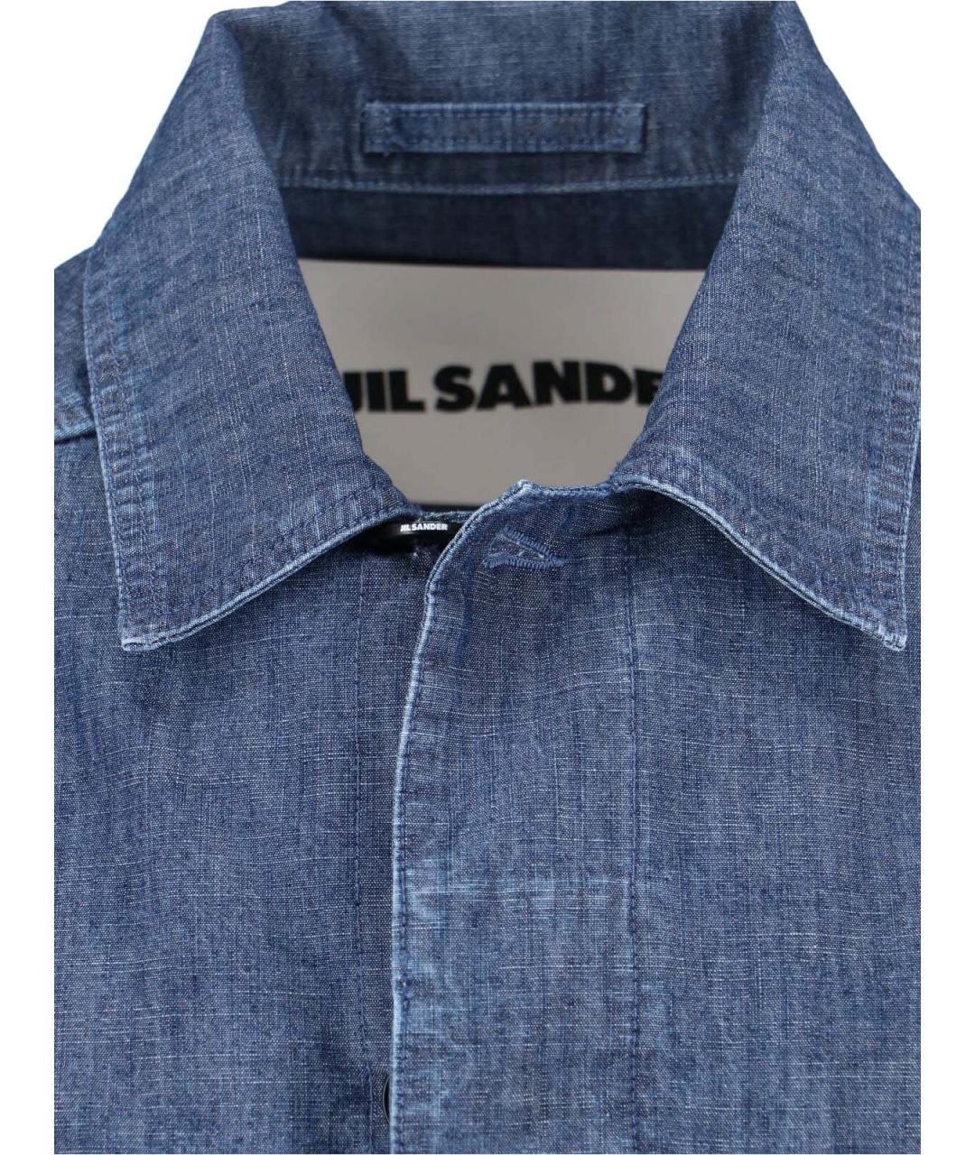 JIL SANDER Синяя хлопковая куртка, фото 3