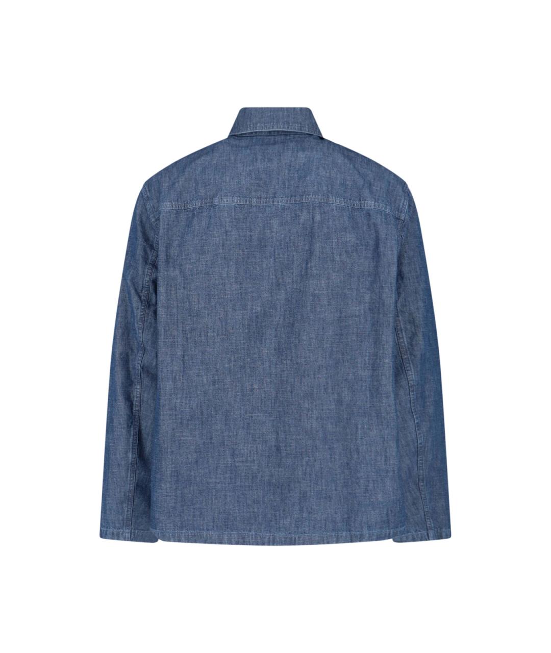 JIL SANDER Синяя хлопковая куртка, фото 2