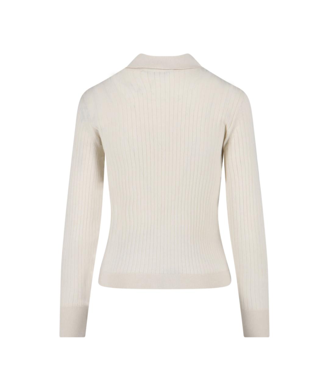 MAX MARA Белый кашемировый джемпер / свитер, фото 2