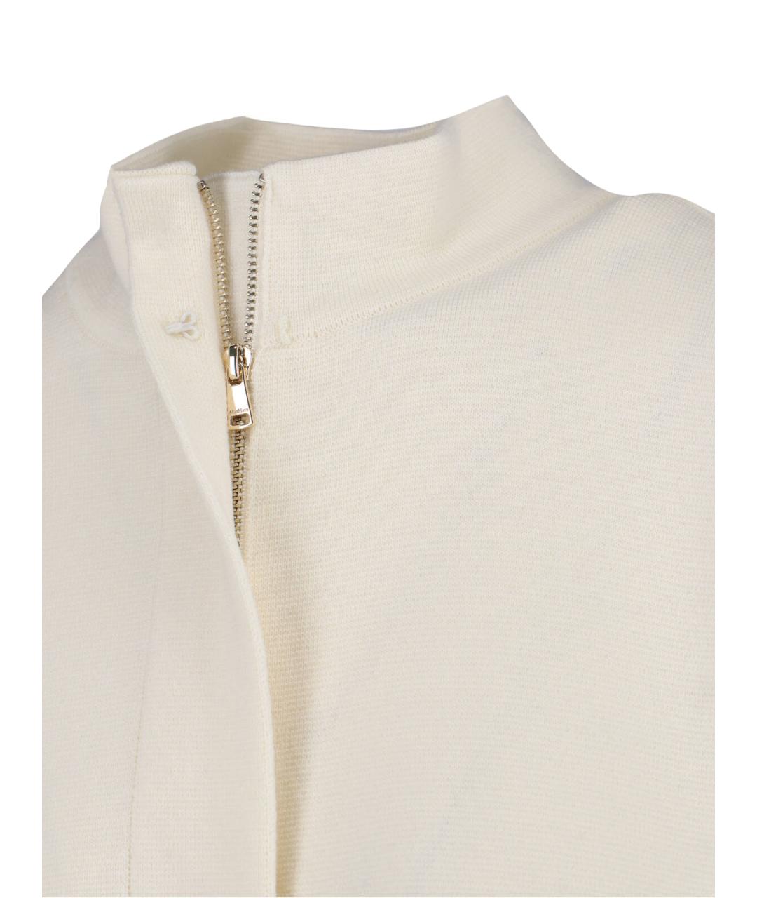 MAX MARA Белый шерстяной кардиган, фото 5