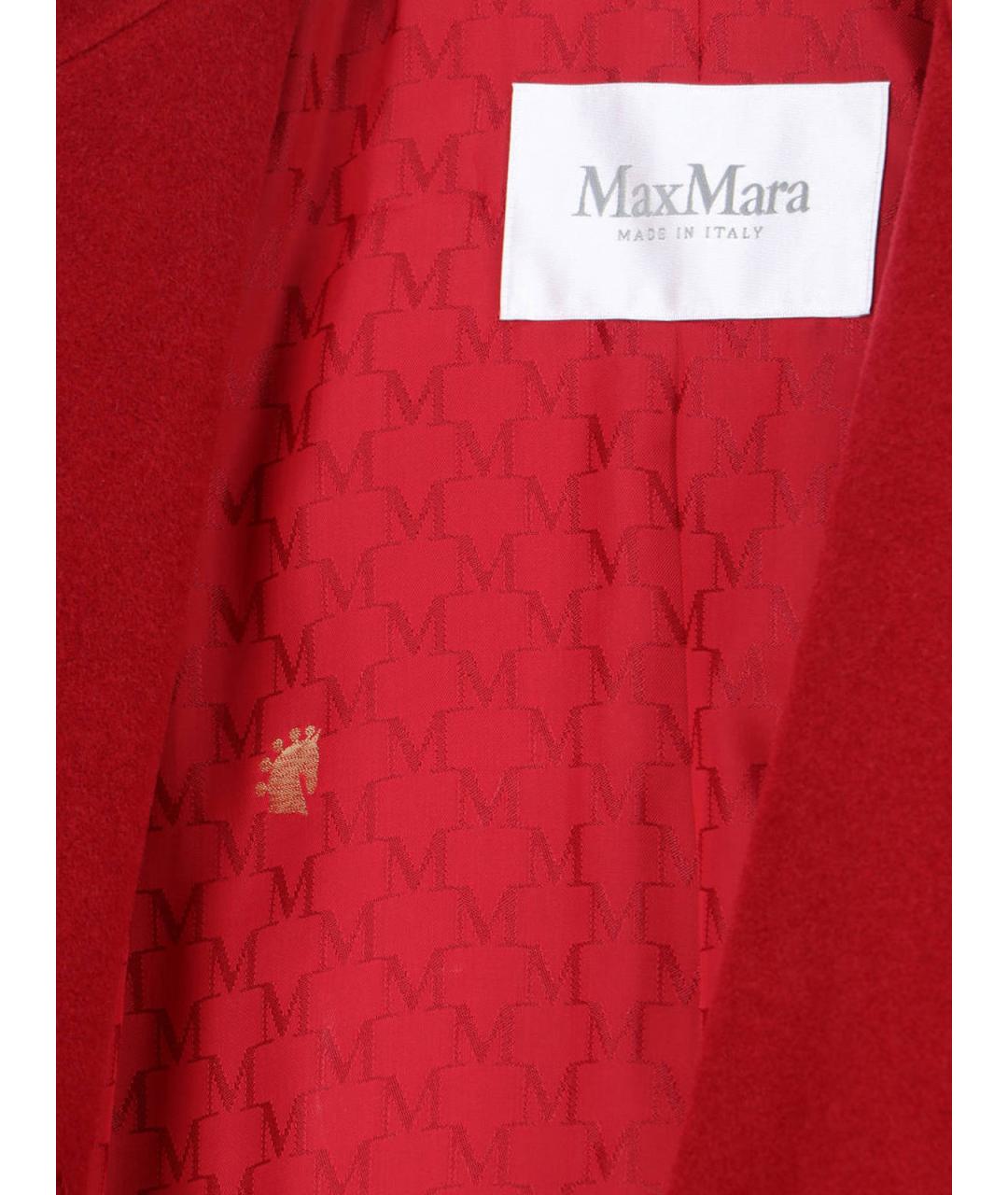 MAX MARA Красное шерстяное пальто, фото 5