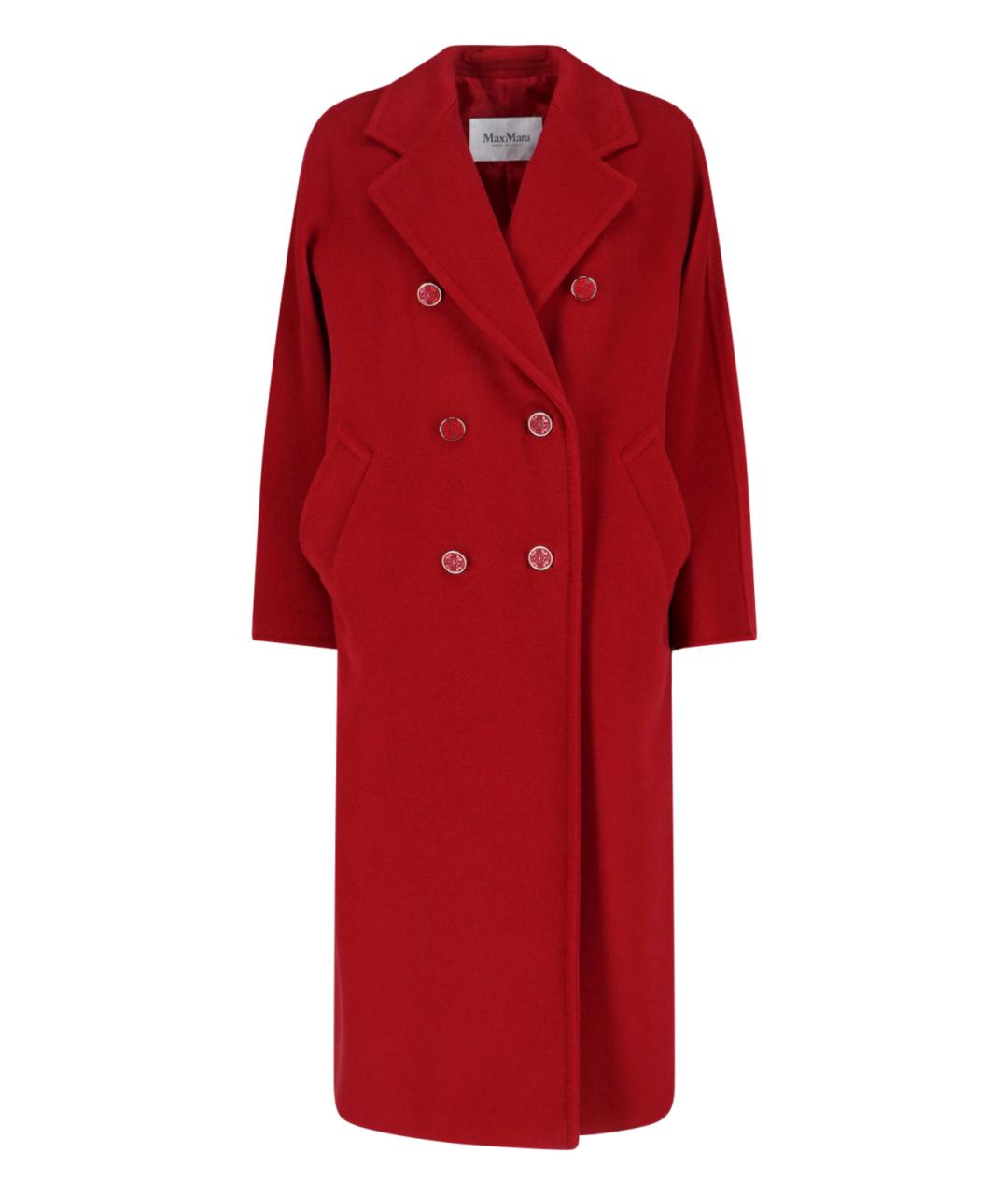 MAX MARA Красное шерстяное пальто, фото 1