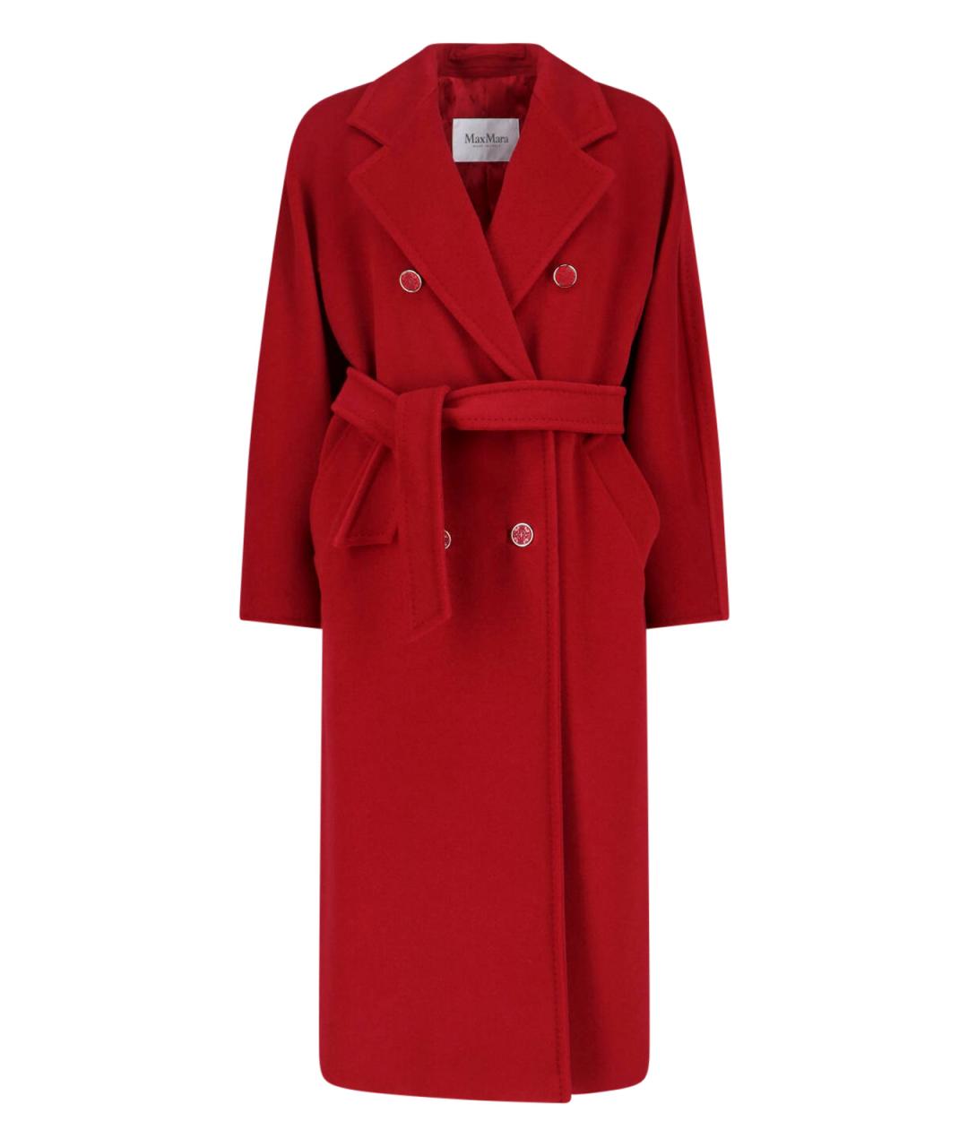MAX MARA Красное шерстяное пальто, фото 3