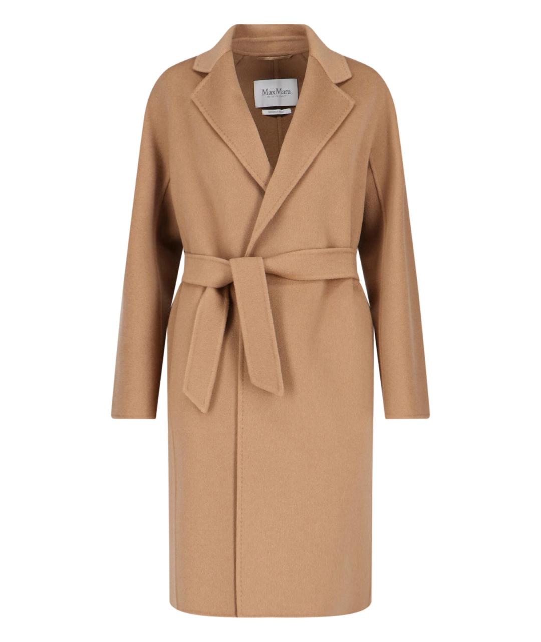 MAX MARA Коричневое кашемировое пальто, фото 1