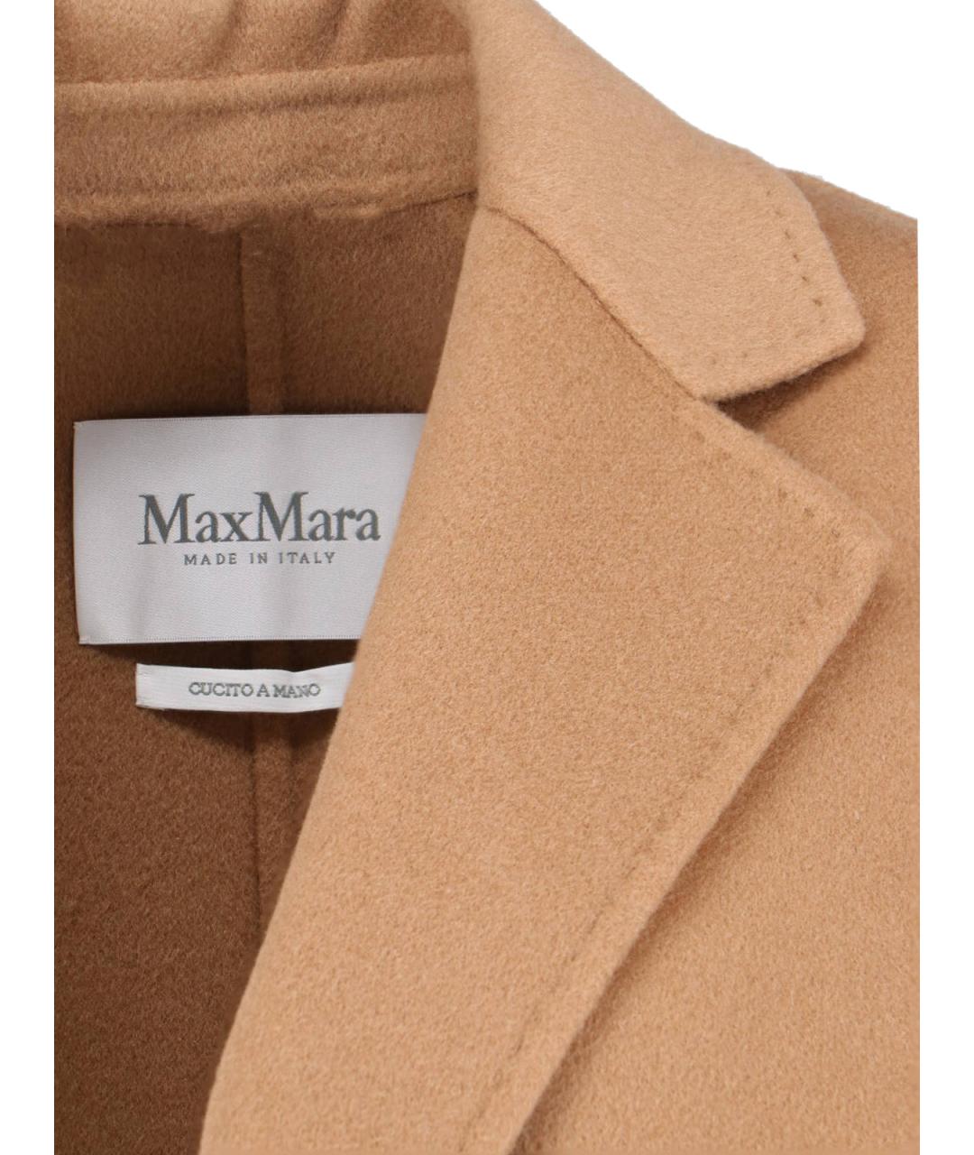 MAX MARA Коричневое кашемировое пальто, фото 5