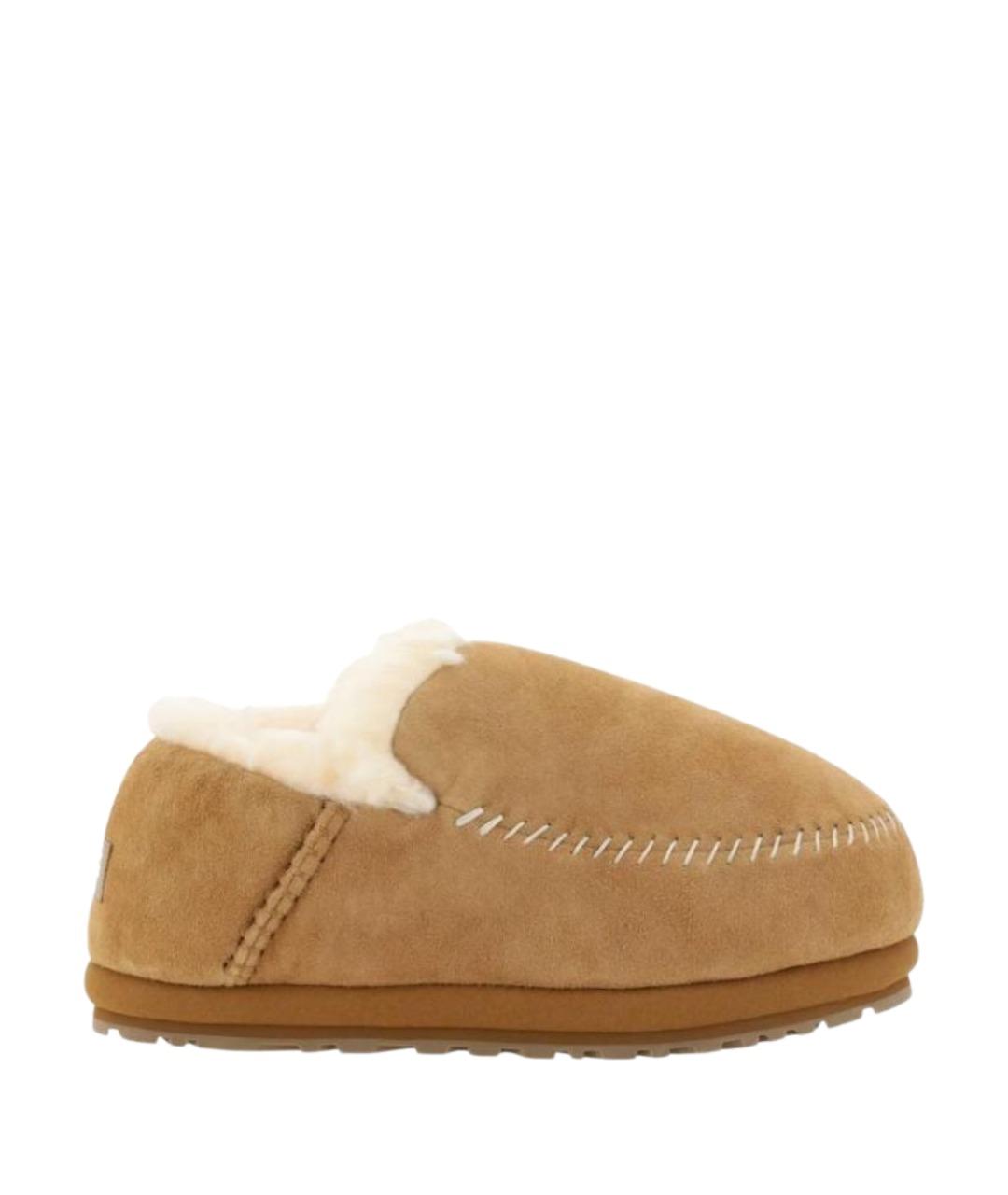 UGG AUSTRALIA Бежевые замшевые низкие ботинки, фото 1