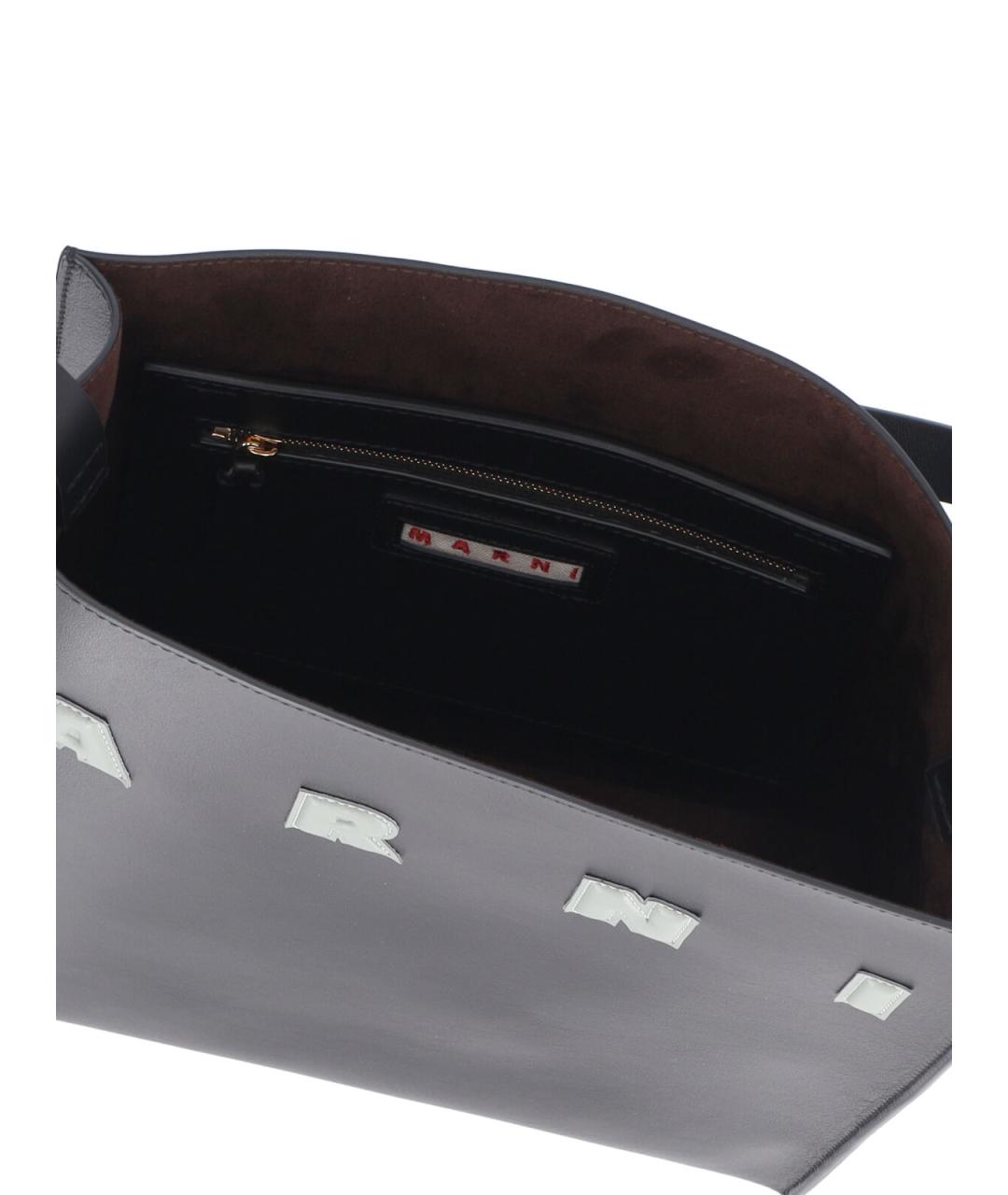 MARNI Черная сумка тоут, фото 4