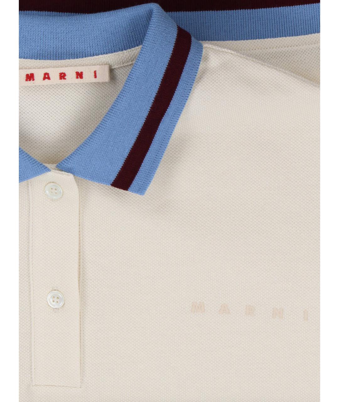 MARNI Белая футболка, фото 3