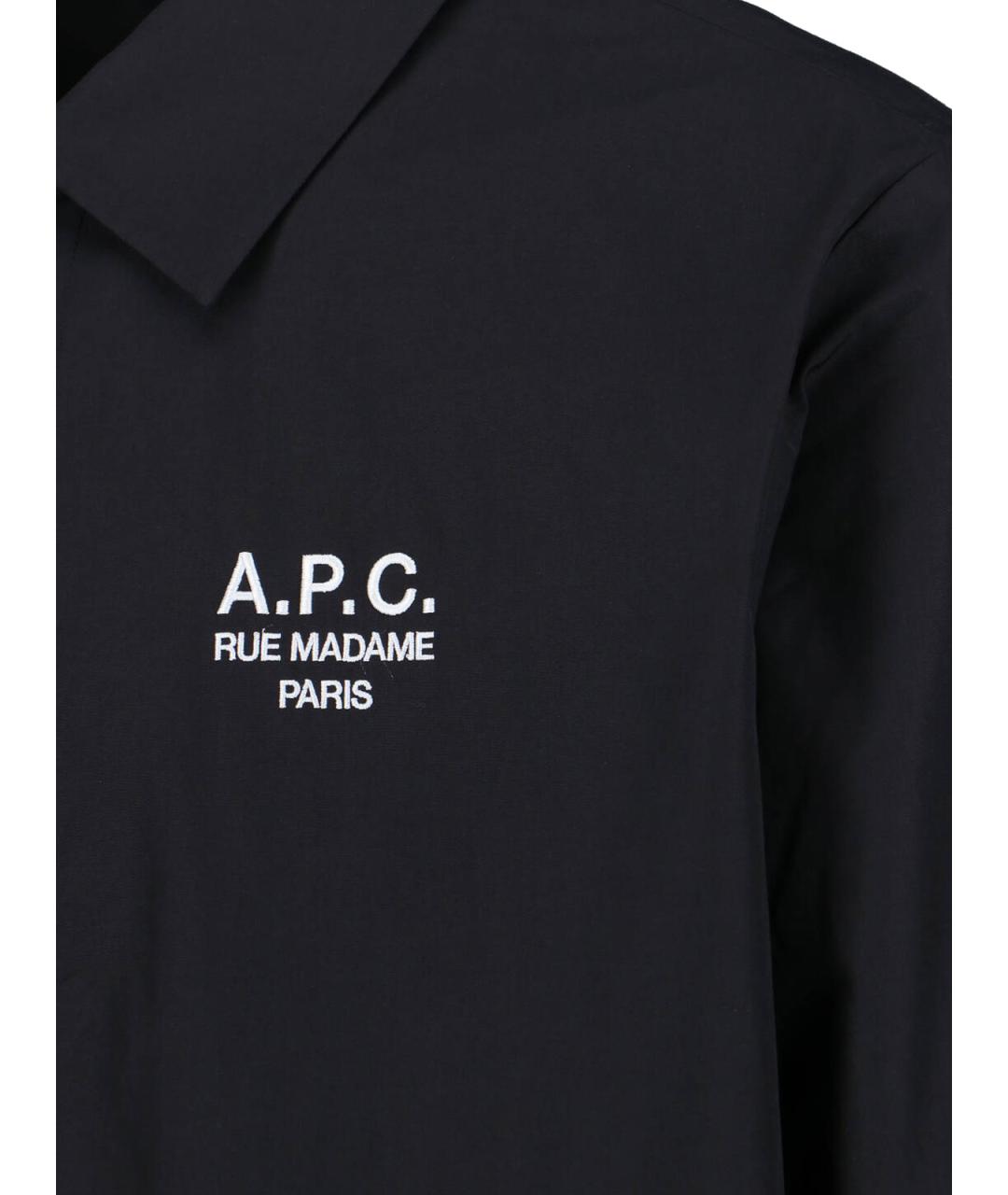 A.P.C. Черная полиэстеровая куртка, фото 3