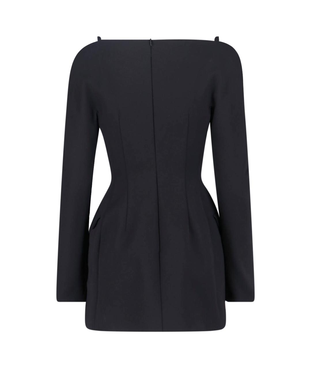 SPORTMAX Черное полиамидовое повседневное платье, фото 2