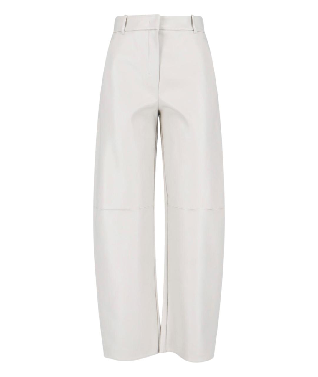 'S MAX MARA Белые полиэстеровые прямые брюки, фото 1