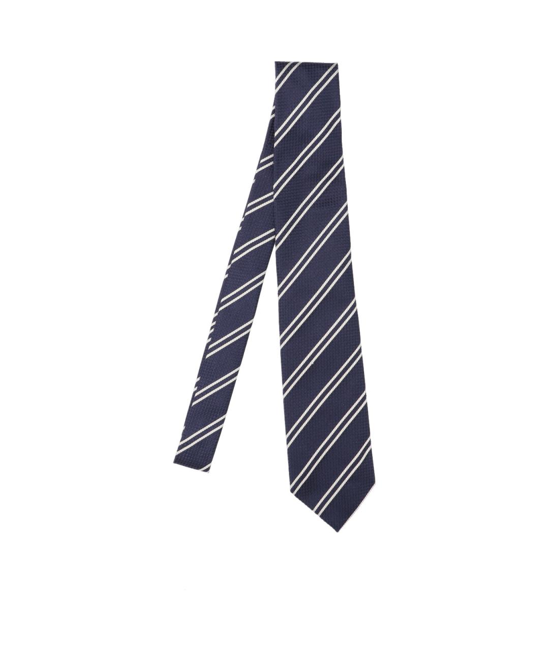 TOM FORD Синий шелковый галстук, фото 1