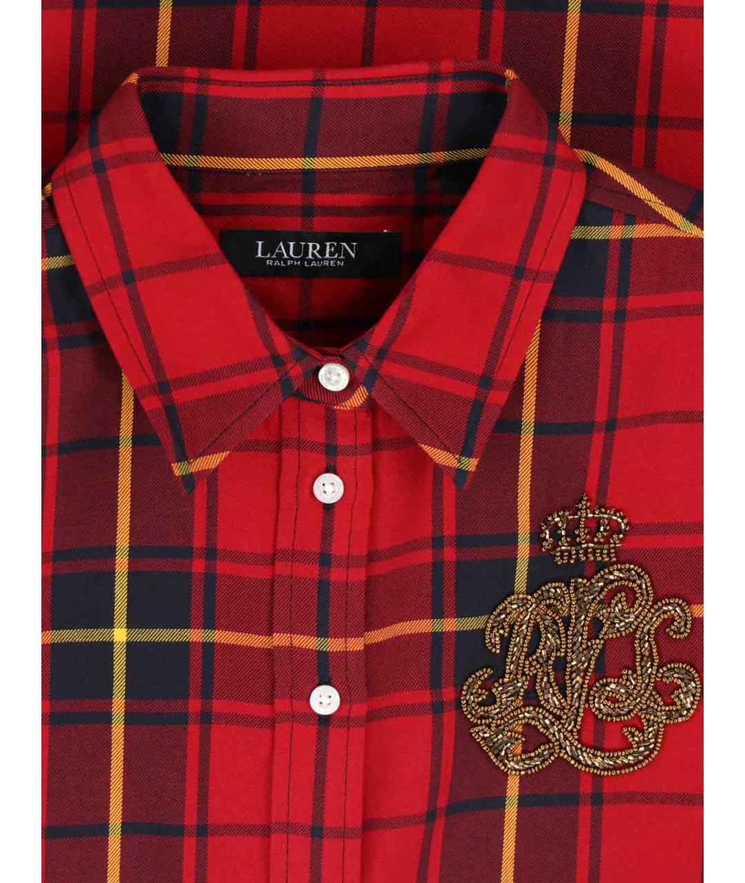 RALPH LAUREN Красная хлопковая рубашка, фото 3