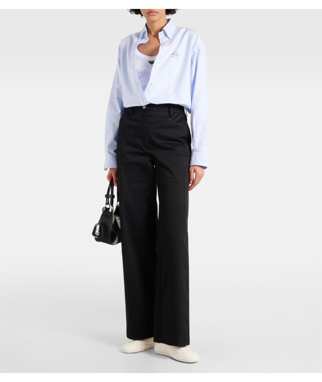 PRADA Бежевые кожаные кроссовки, фото 8