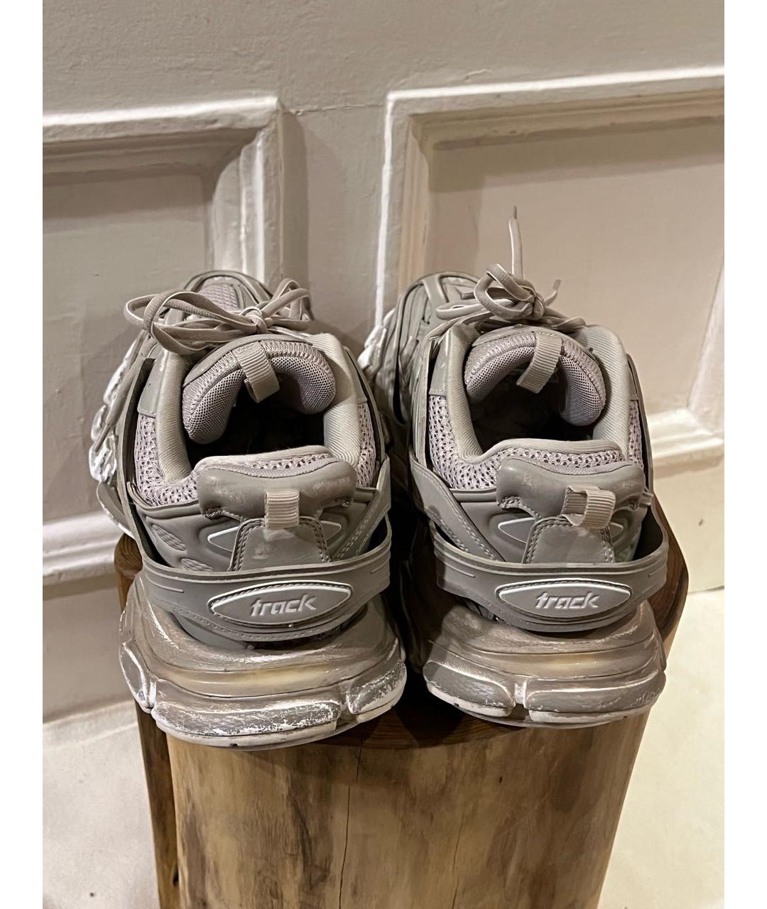 BALENCIAGA Коричневые текстильные низкие кроссовки / кеды, фото 4