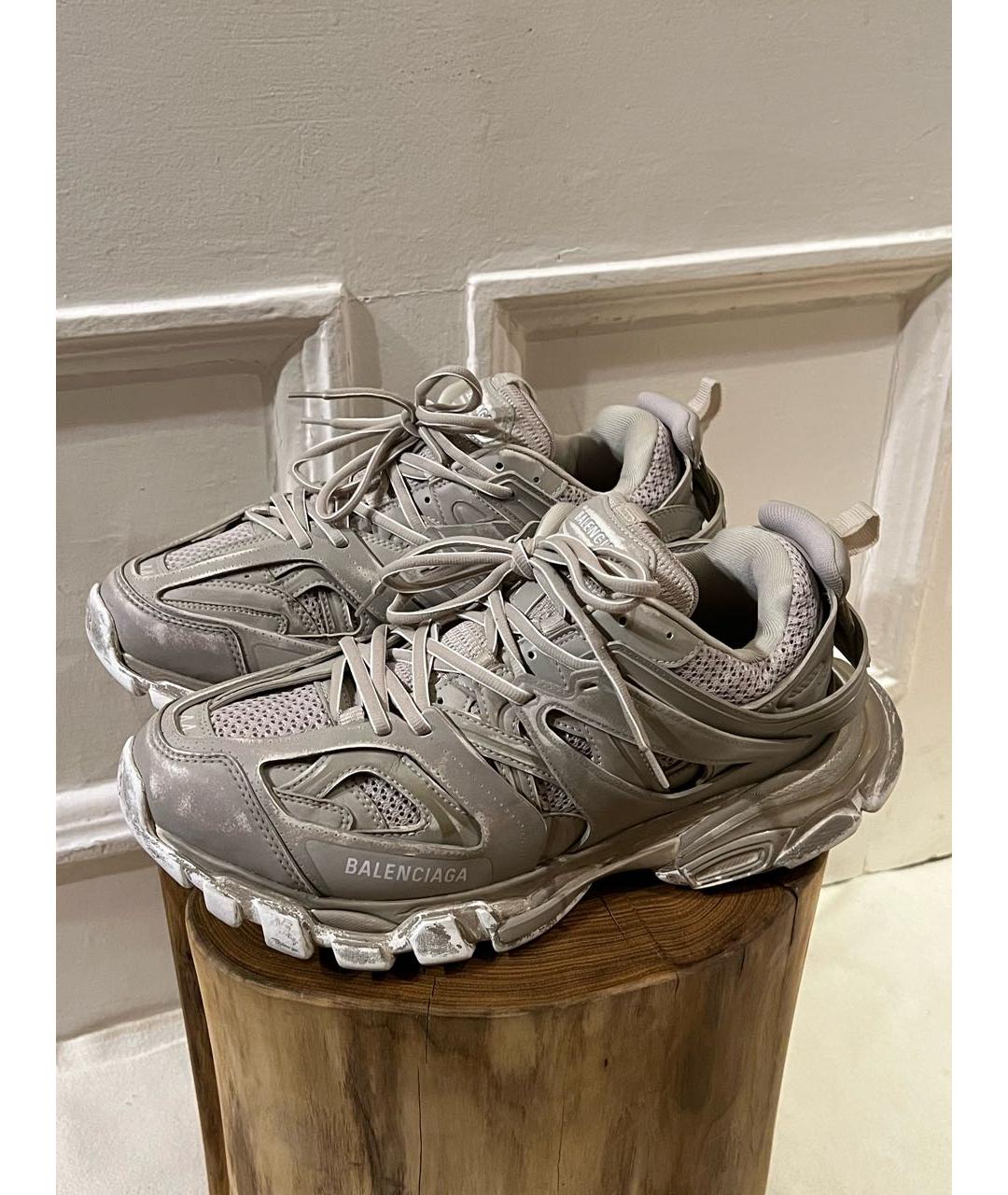 BALENCIAGA Коричневые текстильные низкие кроссовки / кеды, фото 2