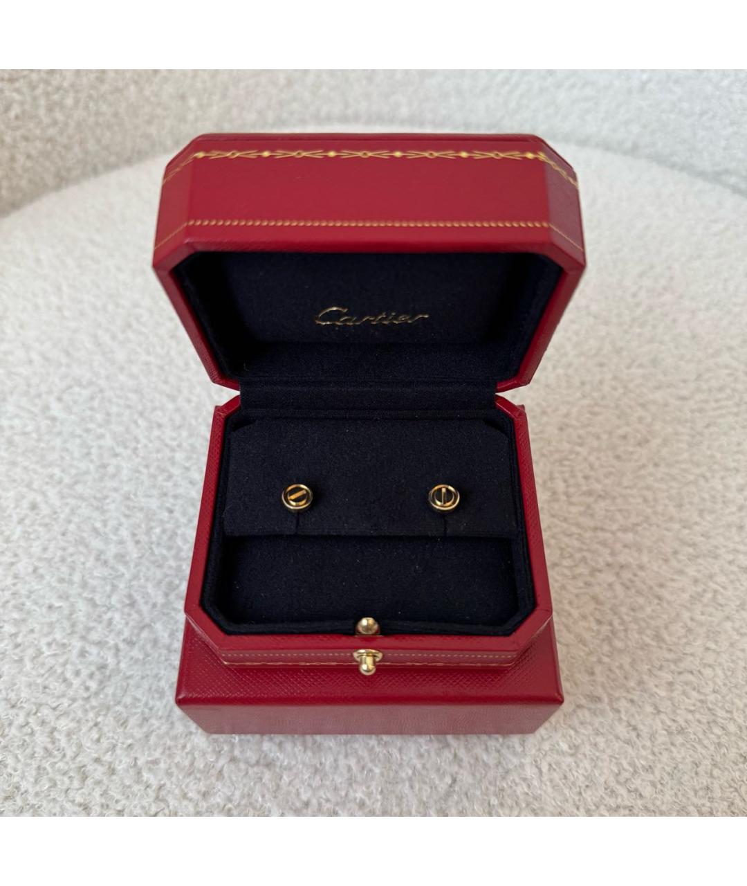 CARTIER Золотые серьги из желтого золота, фото 2