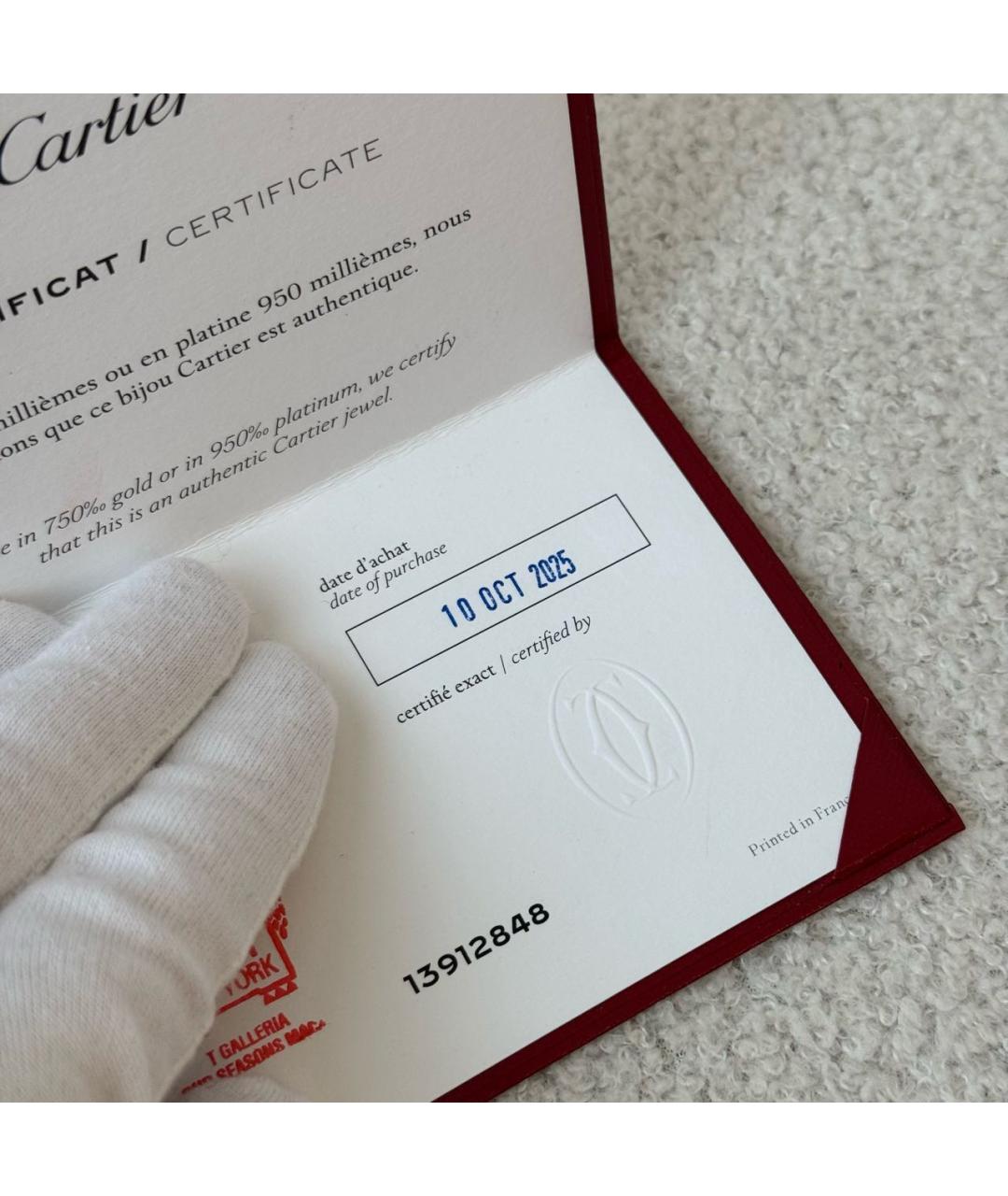 CARTIER Золотые серьги из желтого золота, фото 4