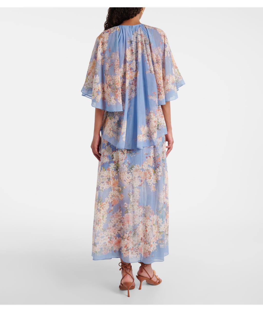 ZIMMERMANN Голубое полиэстеровое коктейльное платье, фото 3