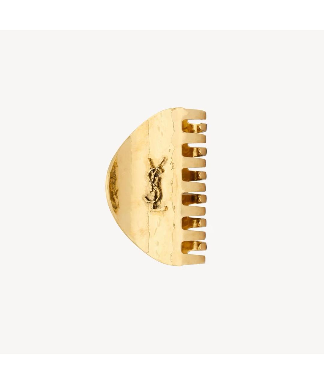 SAINT LAURENT Золотая заколка, фото 4